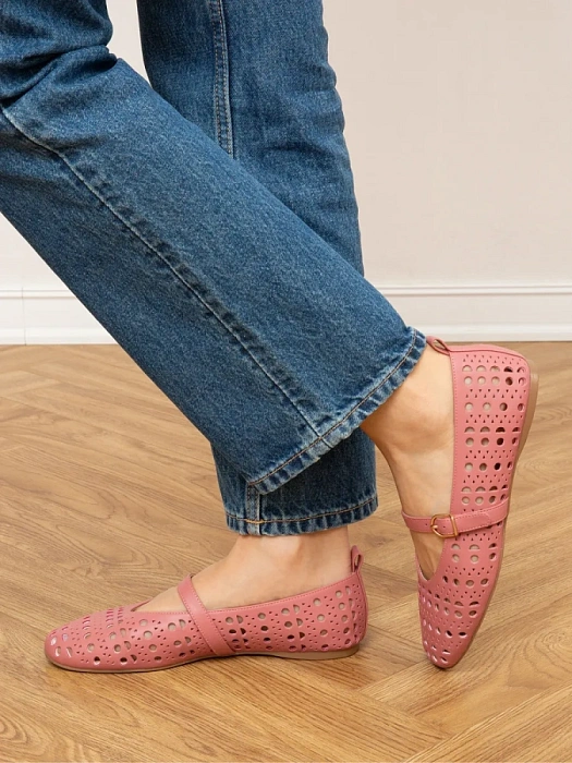 Женские балетки SOFIA-ALEXANDRA розовые, артикул 4E-3907-902-A862