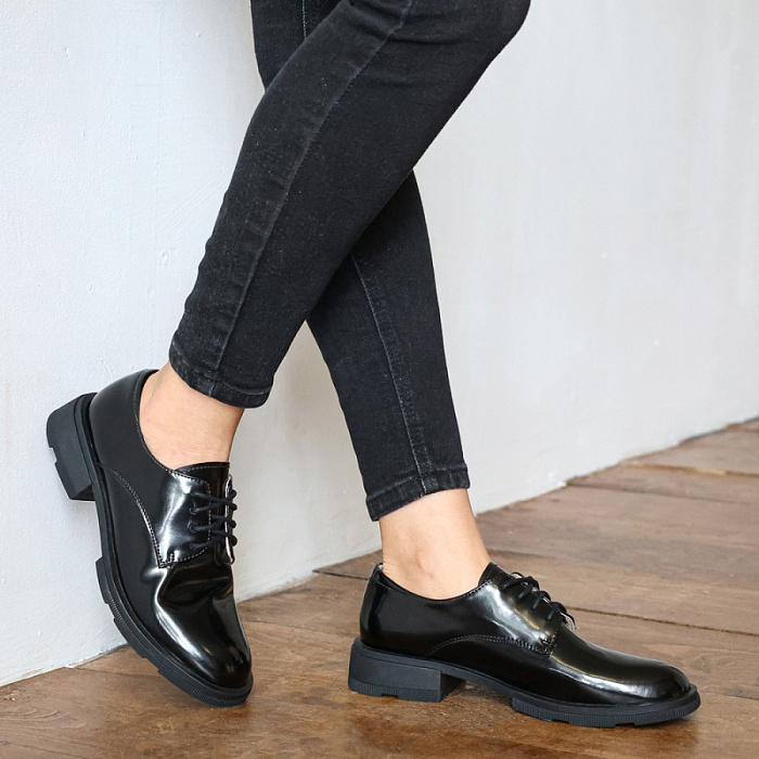 Женские туфли basic FEDERICA RODARI черные, артикул 7EOB-FH2138-890-2-Y252