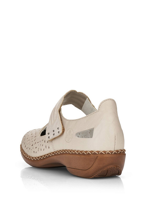 Женские туфли RIEKER бежевые, артикул 41399-60