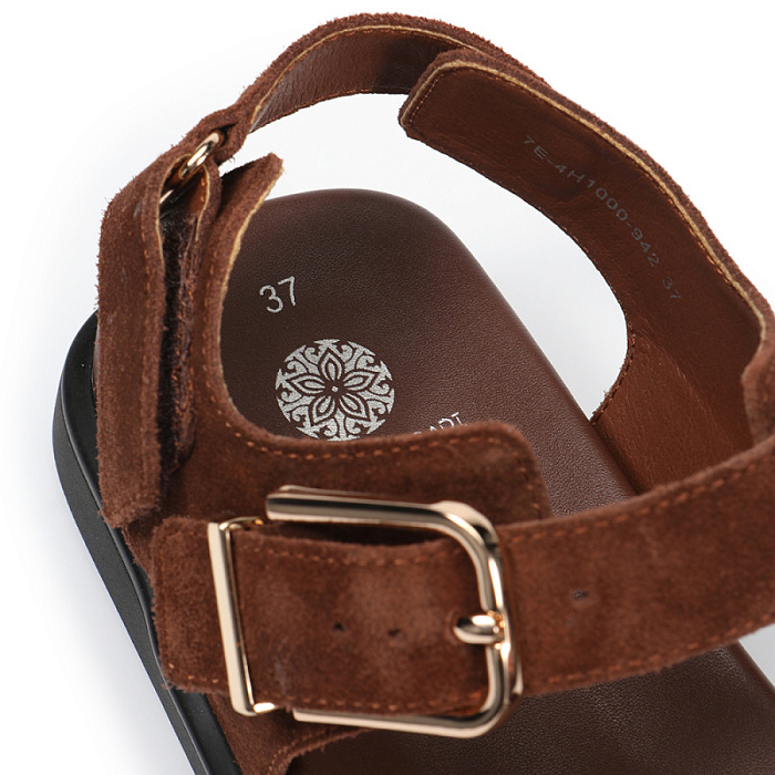 Женские сандалии FEDERICA RODARI коричневые, артикул 7E-4H1000-942