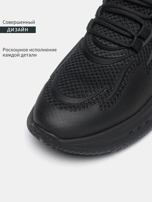 Мужские кроссовки BRUNO RENZONI  черные, артикул RH6600A