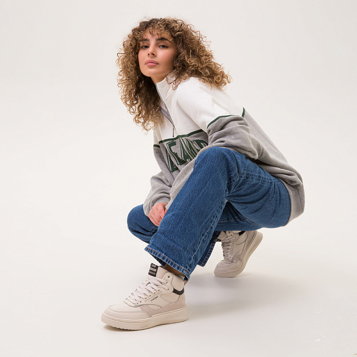 Женские ботинки basic STROBBS бежевые, артикул F8456-16