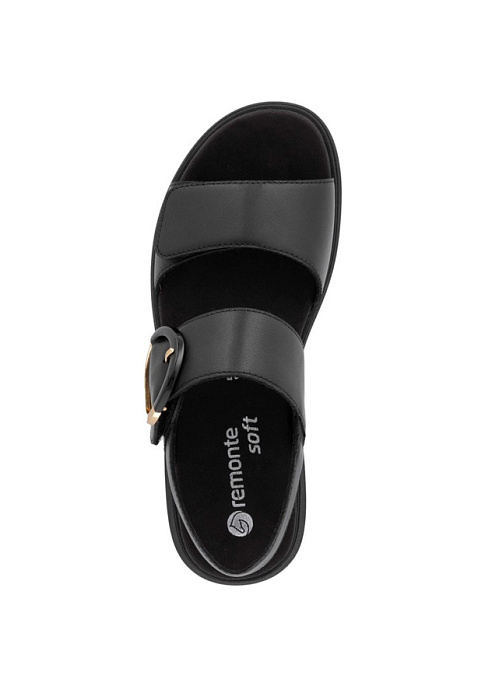 Женские босоножки  REMONTE черные, артикул D2K50-00