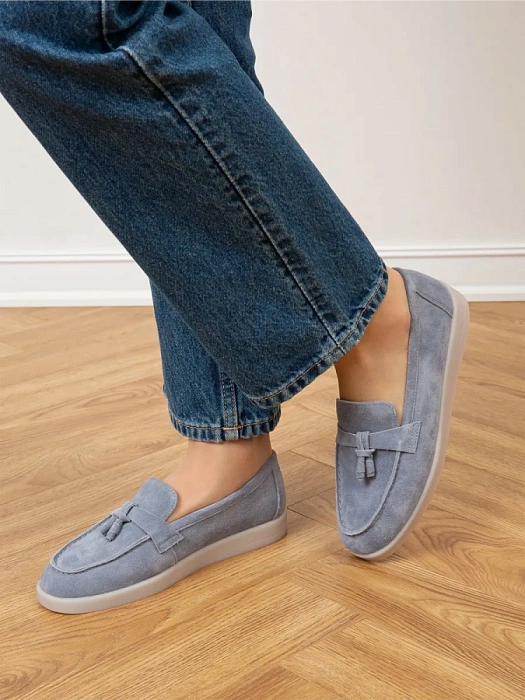 Женские туфли FEDERICA RODARI голубые, артикул 7E-3C3197-1629