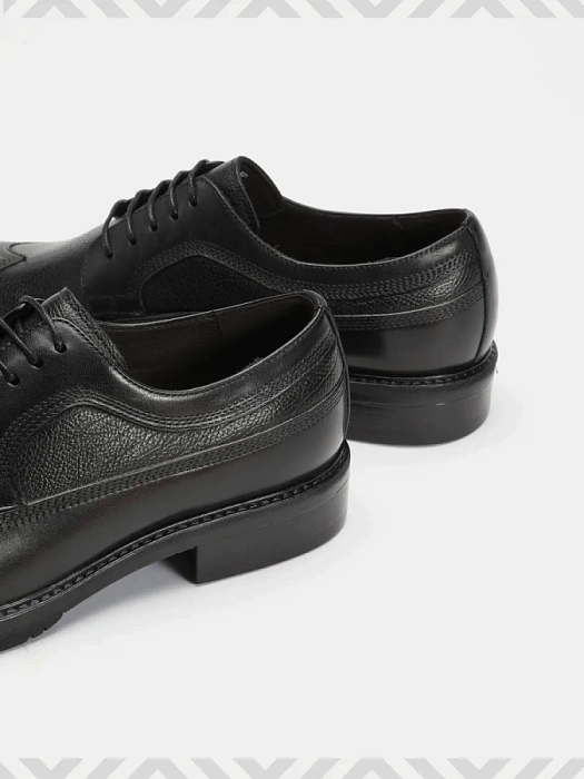 Мужские дерби BRUNO RENZONI  черные, артикул G455A-G9A-NP