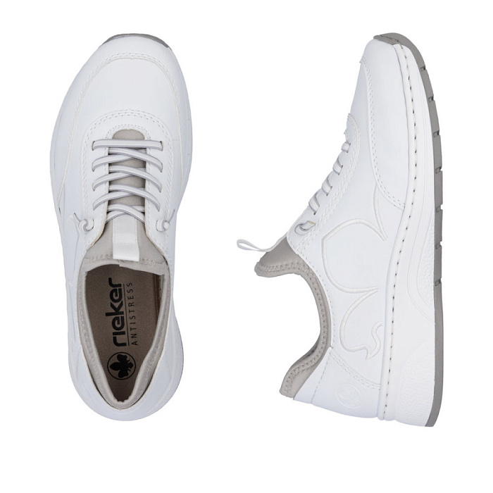 Женские кроссовки RIEKER белые, артикул N6550-80