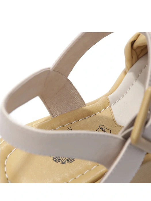 Женские босоножки  FEDERICA RODARI желтые, артикул 15EOB-A3552L-3-22SS_YELLOW