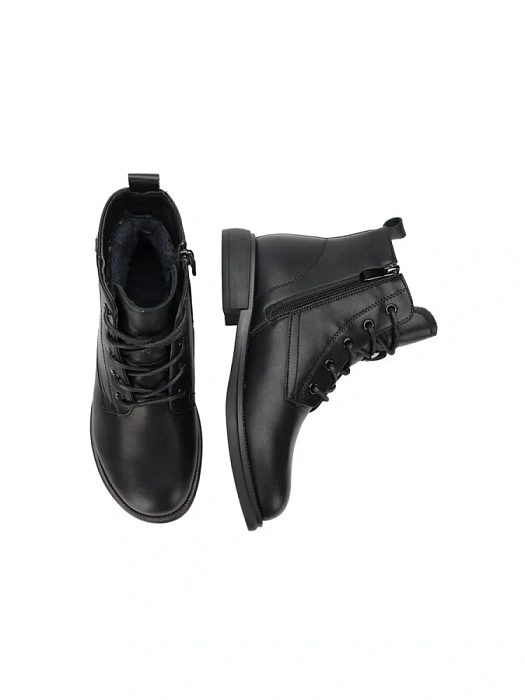 Женские ботинки basic FEDERICA RODARI черные, артикул 42E-H505-1A