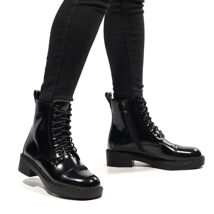 Женские ботинки basic FEDERICA RODARI черные, артикул 7EOB-FH2767-6-611-Y252