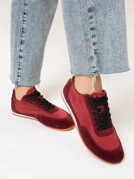 Женские кроссовки SOFIA-ALEXANDRA бордовые, артикул LT191-2-V