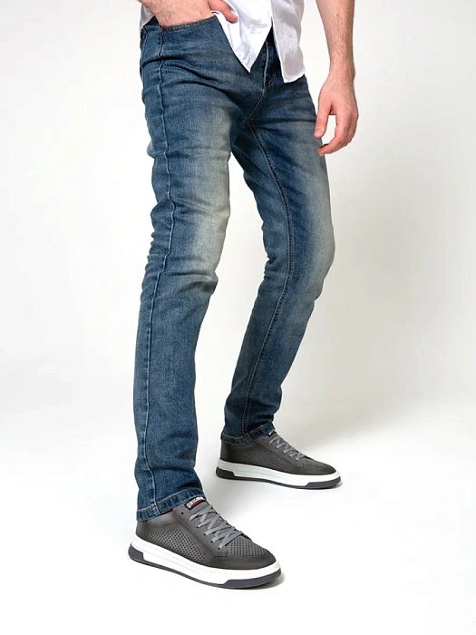 Мужские кеды BRUNO RENZONI  серые, артикул 033.261103