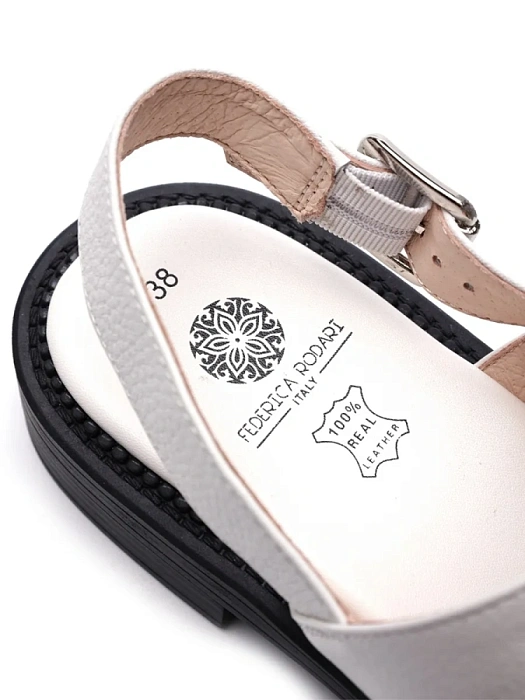 Женские сандалии FEDERICA RODARI белые, артикул 7E-2872-809-B1069