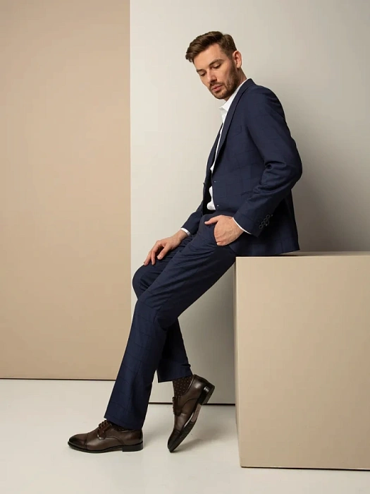 Мужские дерби BRUNO RENZONI  коричневые, артикул YS397A-H07B-NP-1