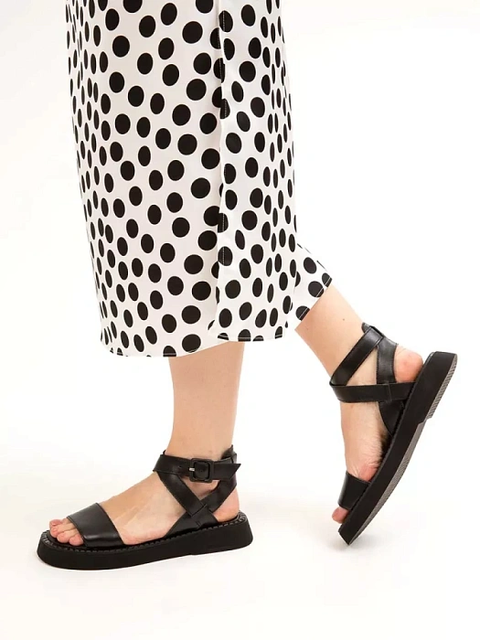 Женские сандалии eObuv черные, артикул G-79-23-1