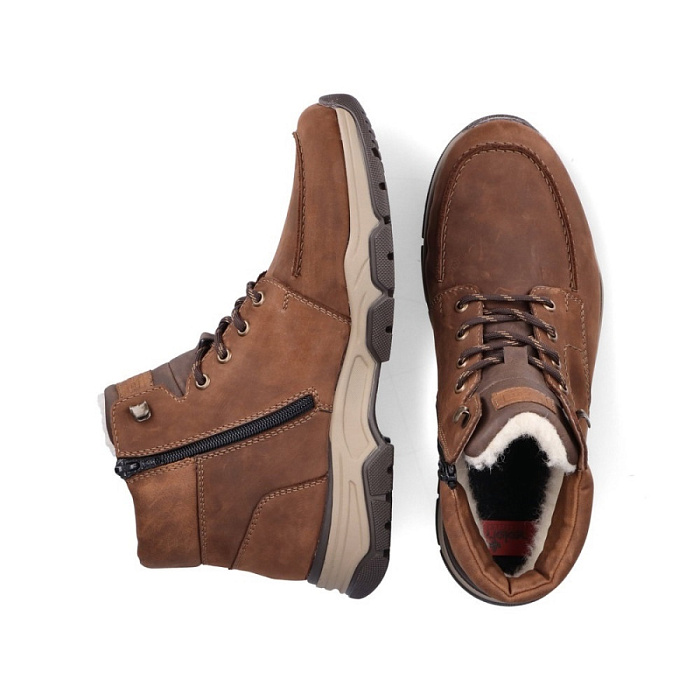 Мужские ботинки basic RIEKER коричневые, артикул 31240-22