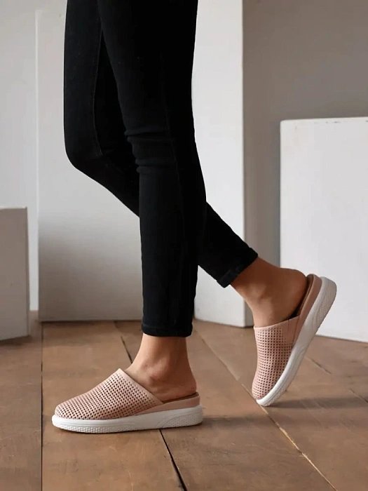 Женские сабо eObuv розовые, артикул 303210-LL-16_Pink