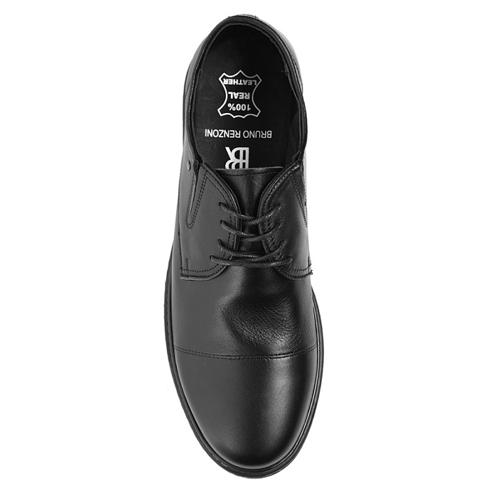 Мужские туфли basic BRUNO RENZONI  черные, артикул 145-249-262-1