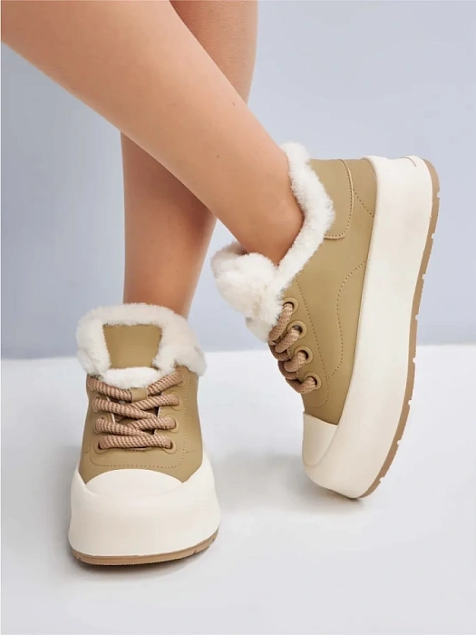 Женские ботинки FEDERICA RODARI хаки, артикул 24B537-032