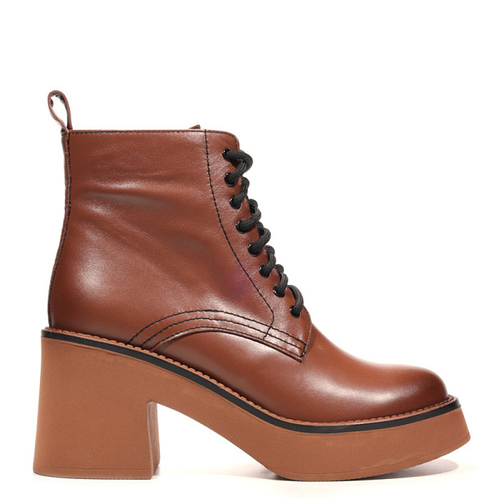Женские ботинки basic FEDERICA RODARI коричневые, артикул 7EOB-FH2517-5-108-2-B376