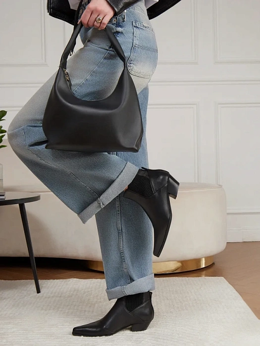 Женские казаки SOFIA-ALEXANDRA черные, артикул 38E-B084-H299R1-25W