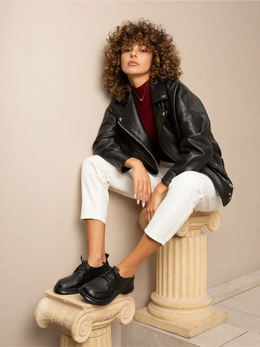 Женские туфли eObuv черные, артикул CTS24-BWLM3-009A