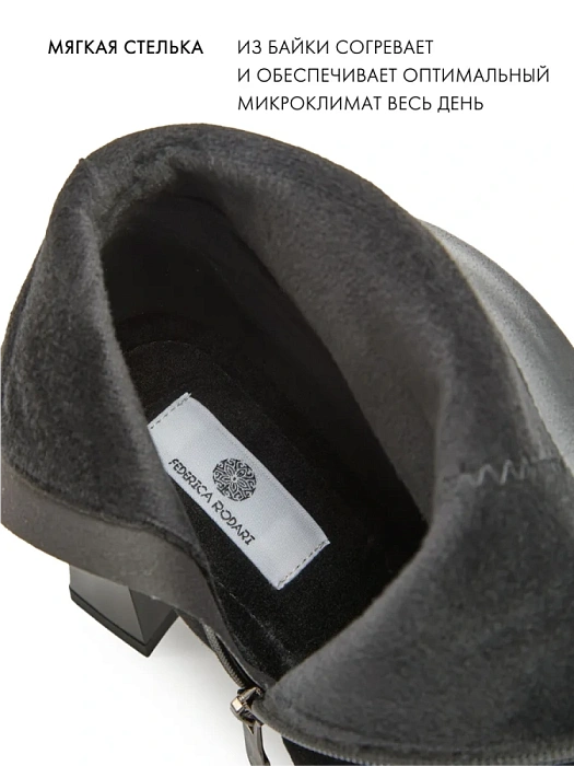 Женские ботильоны FEDERICA RODARI черные, артикул 17E-Z18162-25W