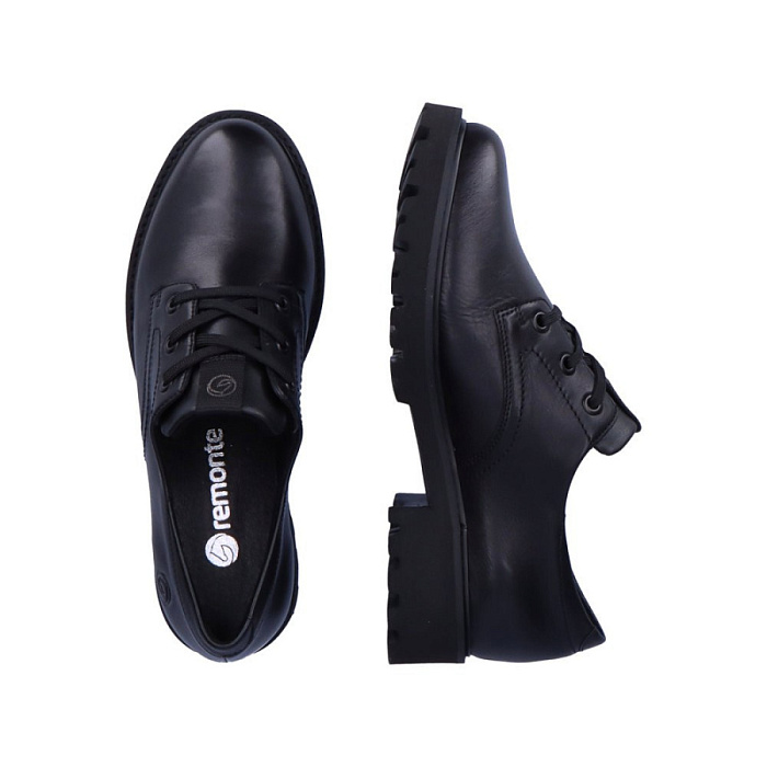 Женские дерби REMONTE черные, артикул D8601-01