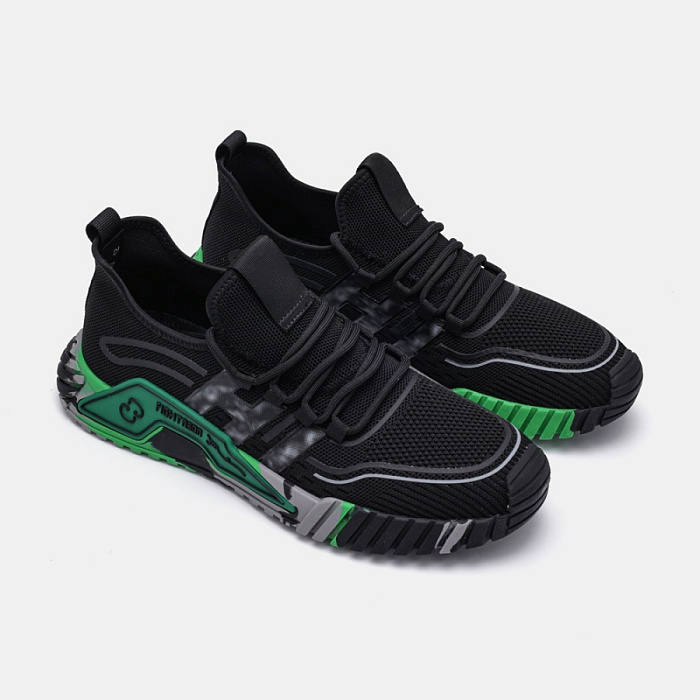 Мужские кроссовки BRUNO RENZONI  черные, артикул BR13530-MT/10