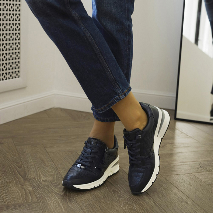 Женские кроссовки TAMARIS синие, артикул 1-23702-41-890