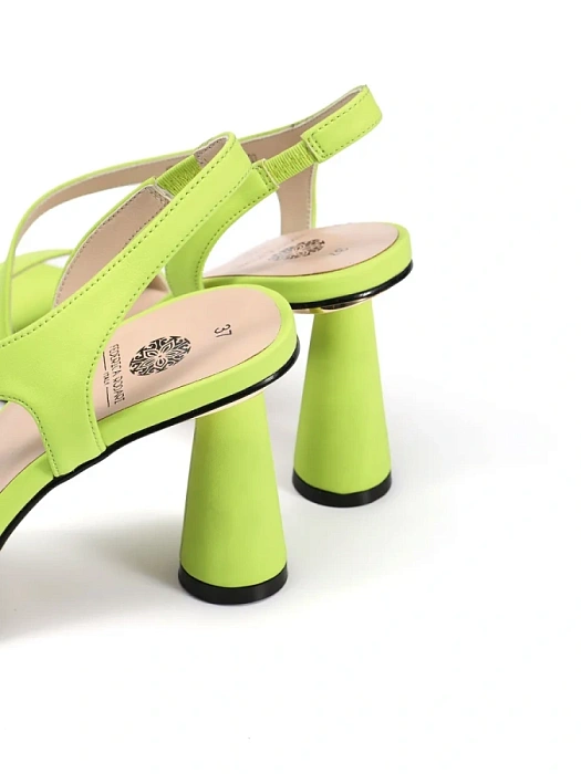 Женские босоножки  FEDERICA RODARI зеленые, артикул 4E-6826-906-A862