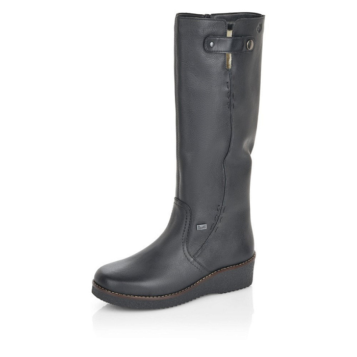 Женские сапоги RIEKER черные, артикул Y4680-00