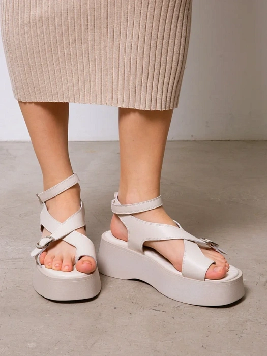 Женские босоножки  SOFIA-ALEXANDRA серые, артикул SA20550-WL