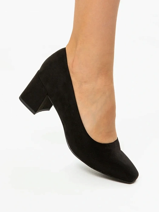 Женские туфли лодочки basic MARCO TOZZI черные, артикул 2-22424-42-001