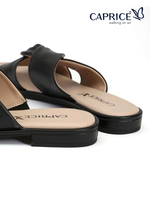 Женские шлепанцы CAPRICE черные, артикул 9-27100-42-022