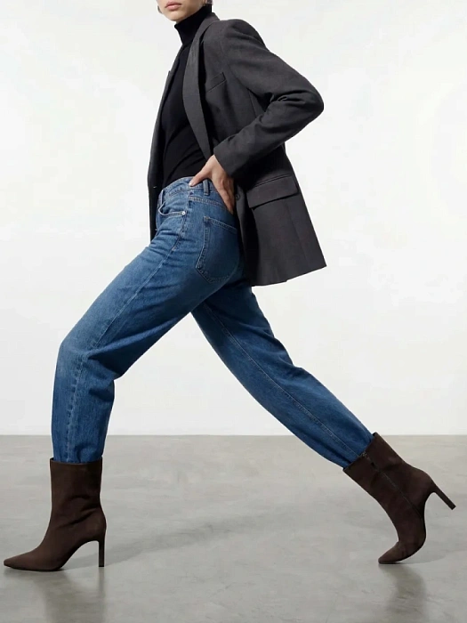 Женские полусапоги SOFIA-ALEXANDRA коричневые, артикул 4E-5685-301-25W