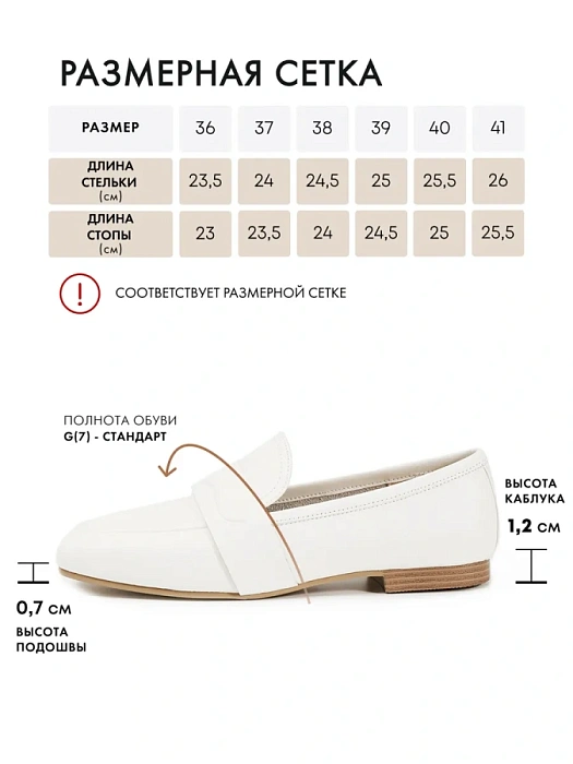 Женские лоферы FEDERICA RODARI белые, артикул 43E-S1735-Z38142-5