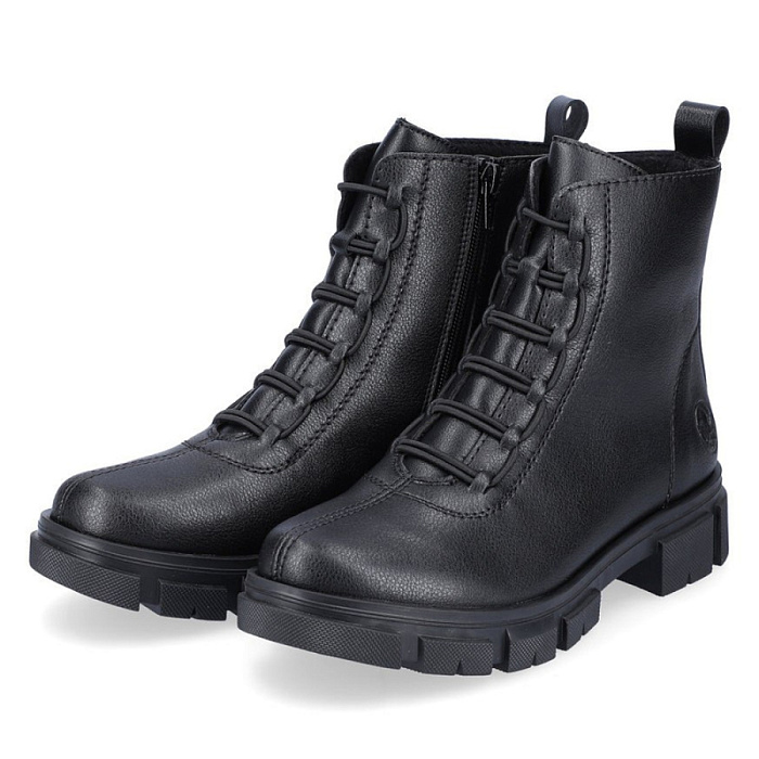 Женские ботинки basic RIEKER черные, артикул Y7150-00