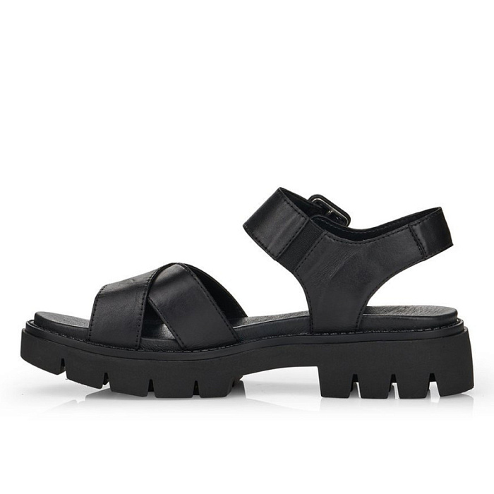 Женские босоножки  REMONTE черные, артикул D7950-00