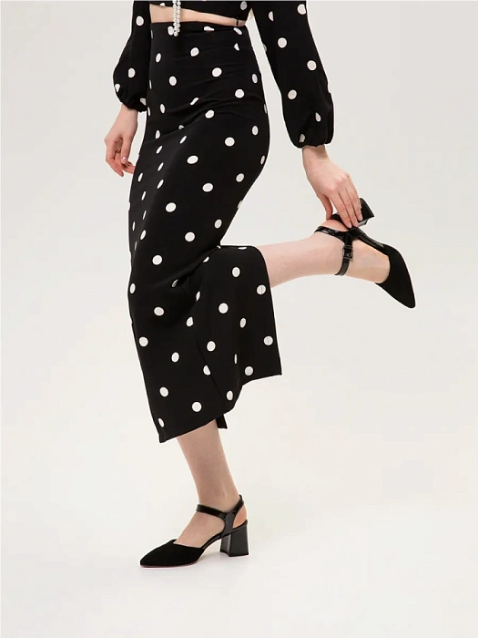 Женские туфли откр. basic FEDERICA RODARI черные, артикул 17E-ZH320-CT20-7Q