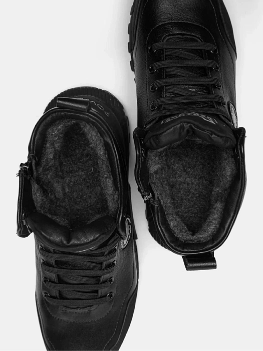 Мужские ботинки basic BRUNO RENZONI  черные, артикул BR-00003M