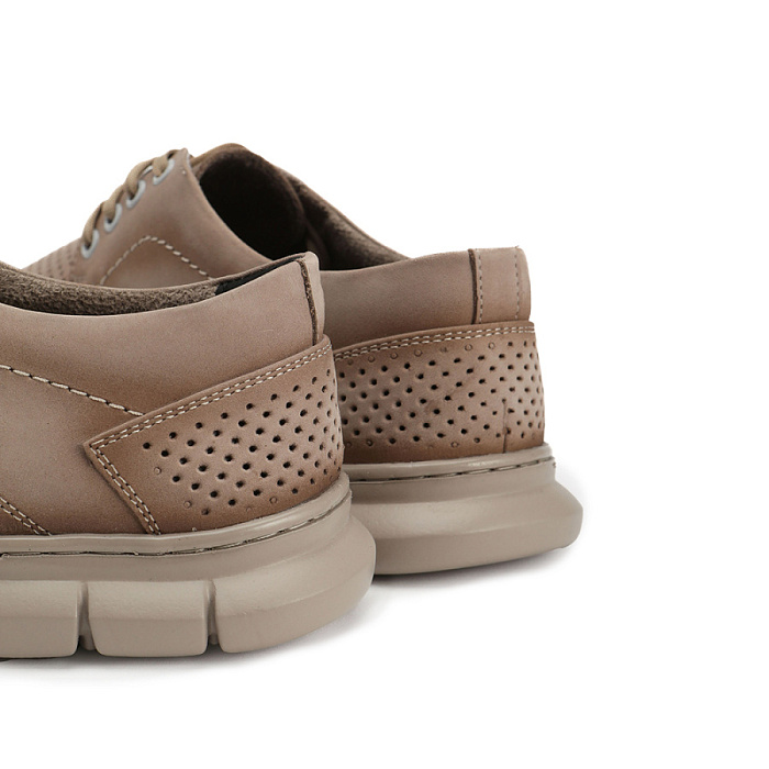 Мужские туфли BRUNO RENZONI  бежевые, артикул 033.101105