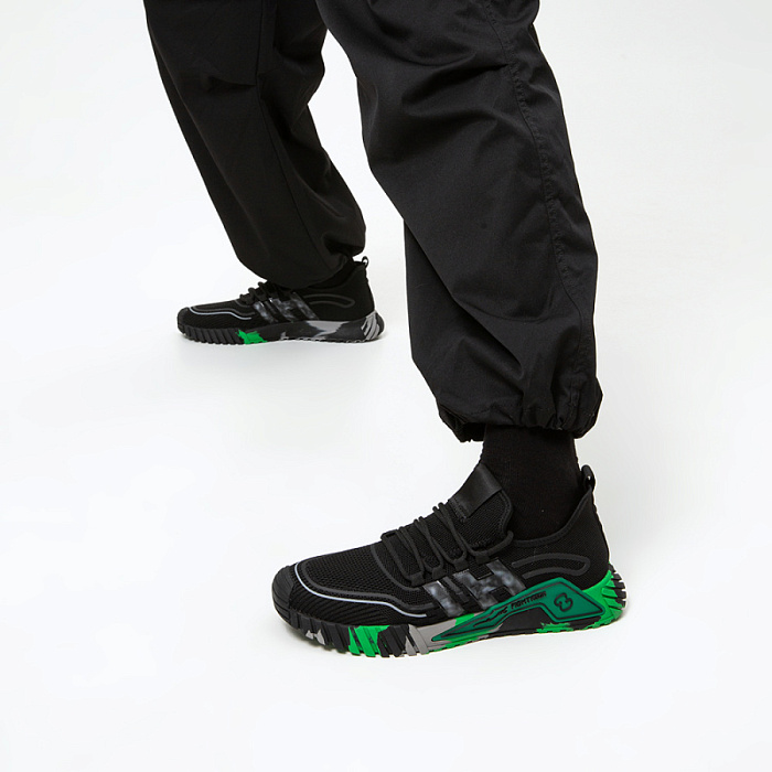 Мужские кроссовки BRUNO RENZONI  черные, артикул BR13530-MT/10