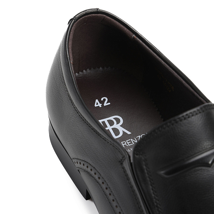 Мужские туфли BRUNO RENZONI  черные, артикул 5281A-7156A