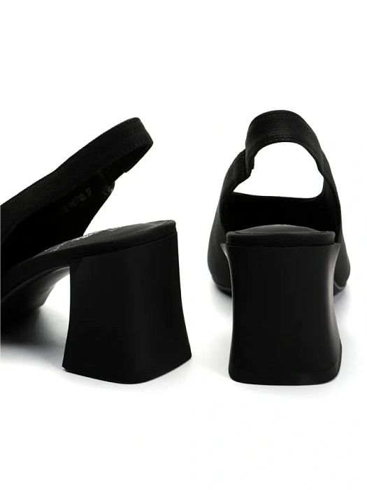 Женские слингбэки FEDERICA RODARI черные, артикул 15E-A4915L-1-B1712L