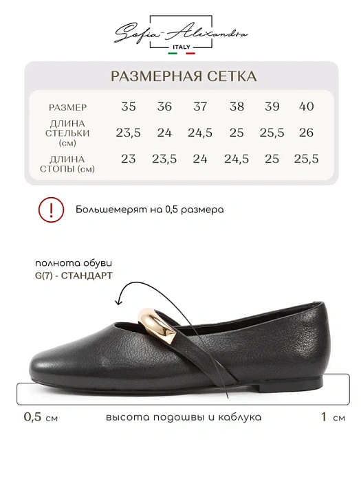 Женские туфли SOFIA-ALEXANDRA черные, артикул 38E-B140-H445D2-25W