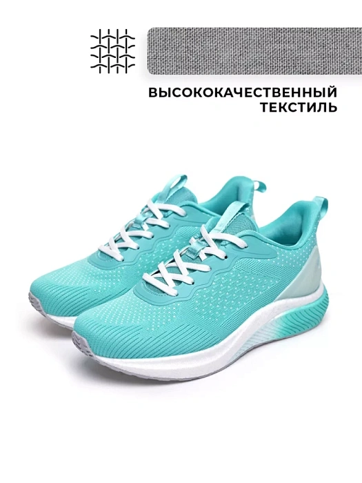 Женские кроссовки SOFIA-ALEXANDRA бирюзовые, артикул SA16785-WB/8-1