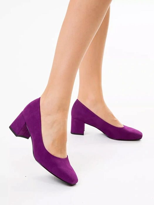 Женские туфли лодочки basic MARCO TOZZI сиреневые, артикул 2-22424-42-587