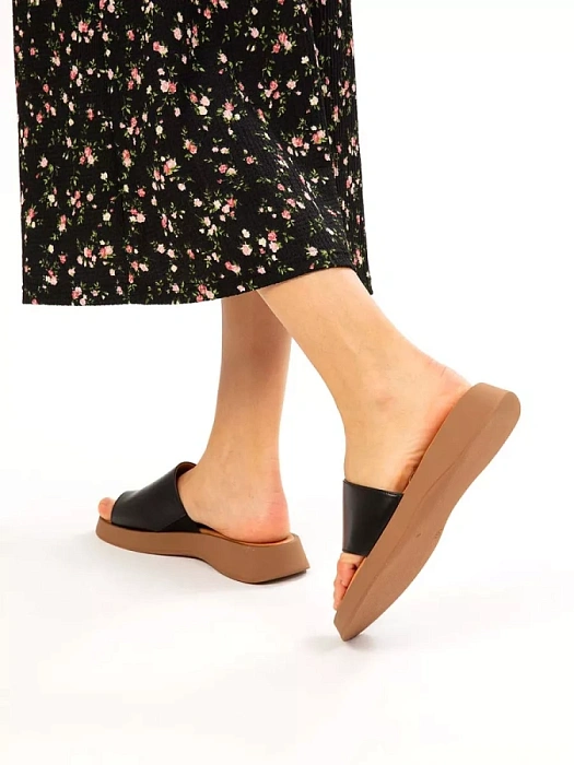 Женские сабо eObuv черные, артикул EO-G-121-24-1