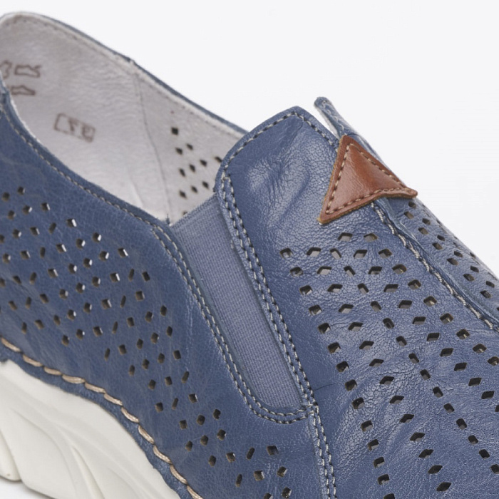 Женские слипоны RIEKER синие, артикул 55063-12