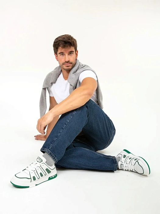 Мужские кеды BRUNO RENZONI  белые, артикул HS32096T-4